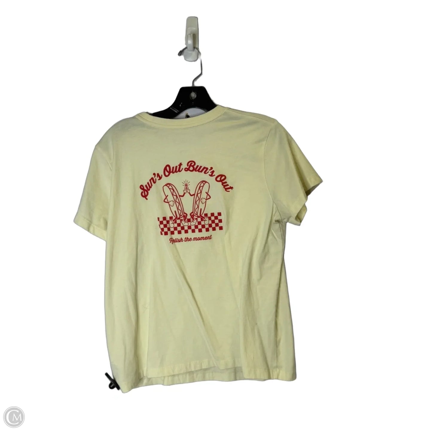 Top Short Sleeve Basic By Universal Thread In Cream, Size: Xl