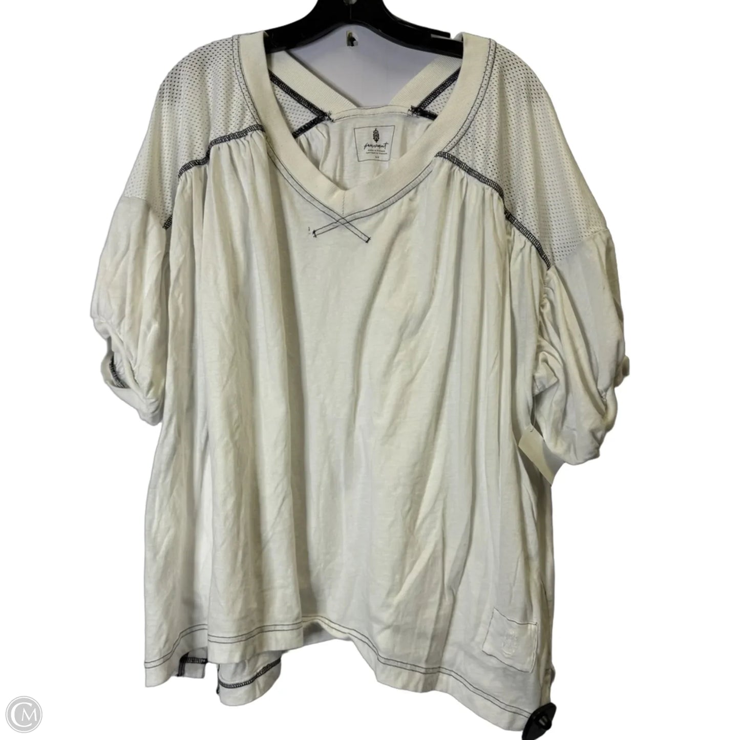 Athletic Top Short Sleeve By Free People In White, Size: S