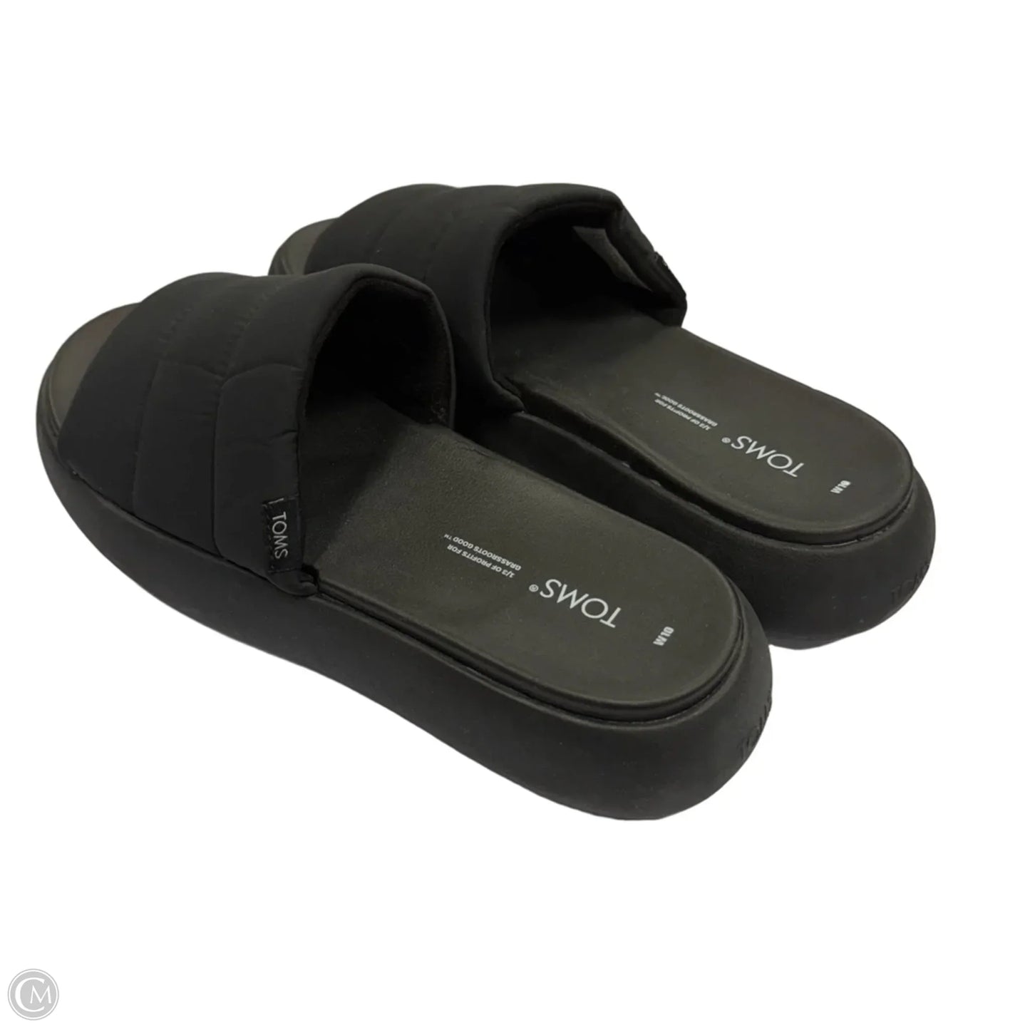 Sandals Heels Platform By Toms In Black, Size: 10