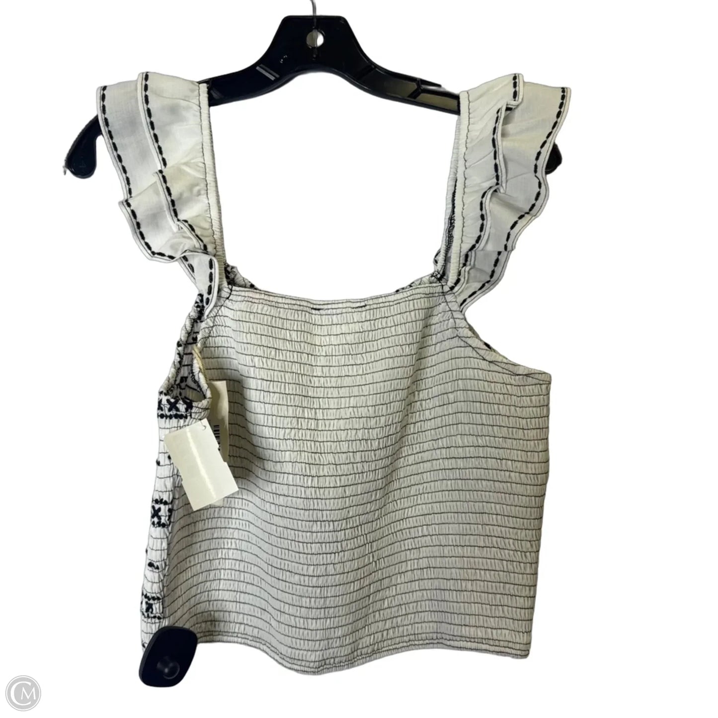 Top Sleeveless By Savanna Jane In White, Size: L