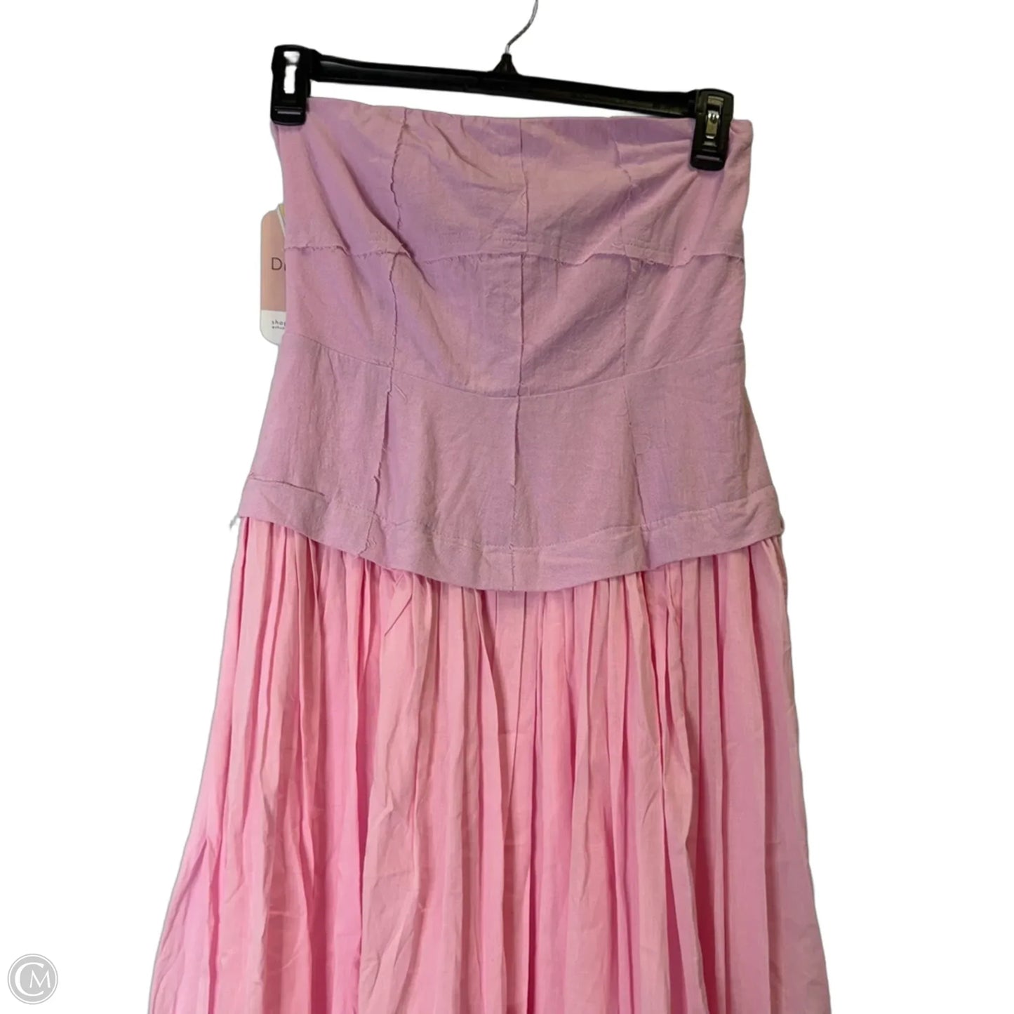 Dress Casual Midi By Cmc In Pink, Size: L