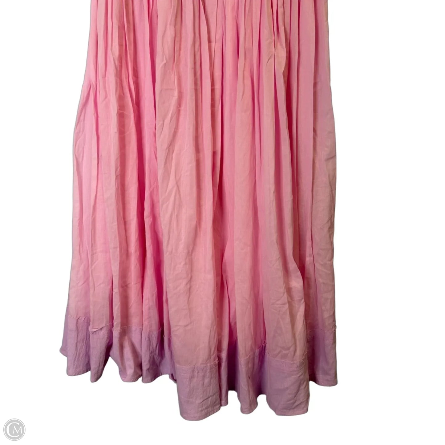 Dress Casual Midi By Cmc In Pink, Size: L