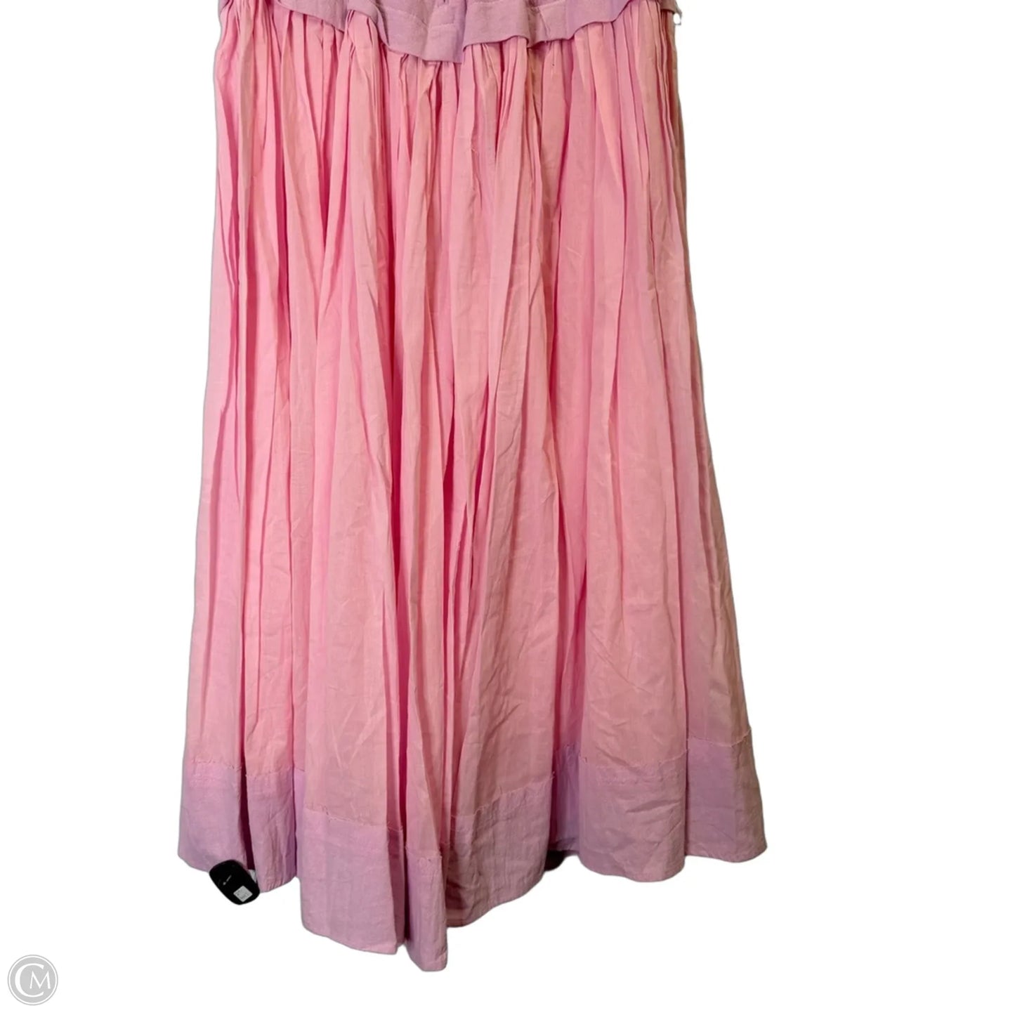 Dress Casual Midi By Cmc In Pink, Size: L
