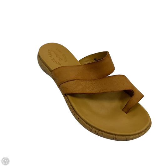 Sandals Flats By Kork Ease In Tan, Size: 8