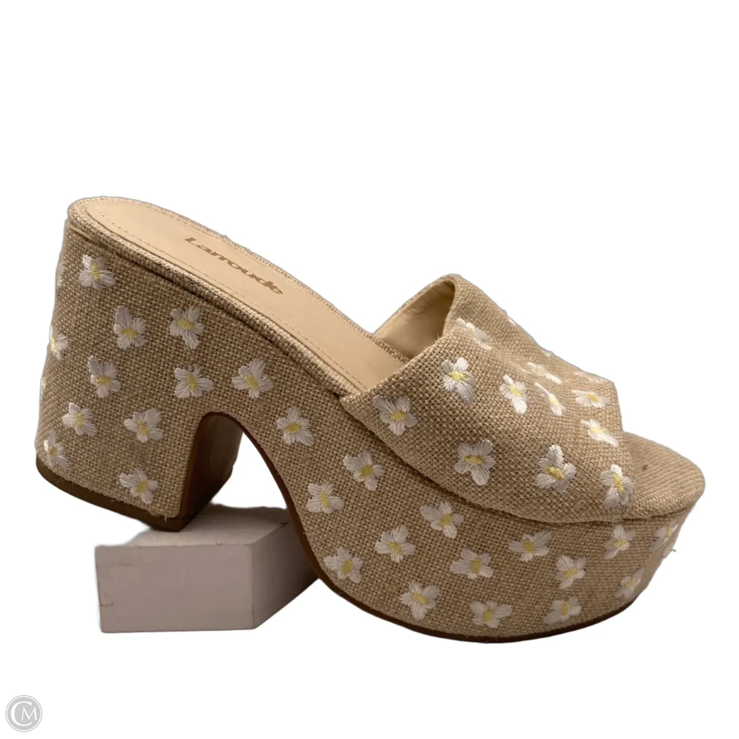 Shoes Heels Block By Clothes Mentor In Cream, Size: 5