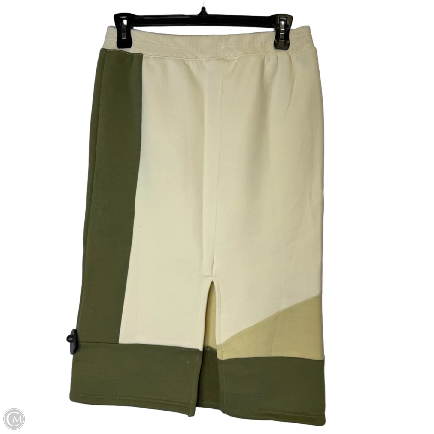 Skirt Midi By Daily Practice By Anthropologie In Cream & Green, Size: L