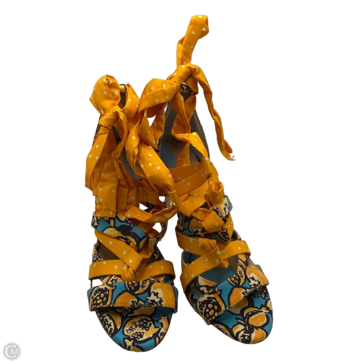 Shoes Heels Stiletto By Gianni Bini In Yellow, Size: 8