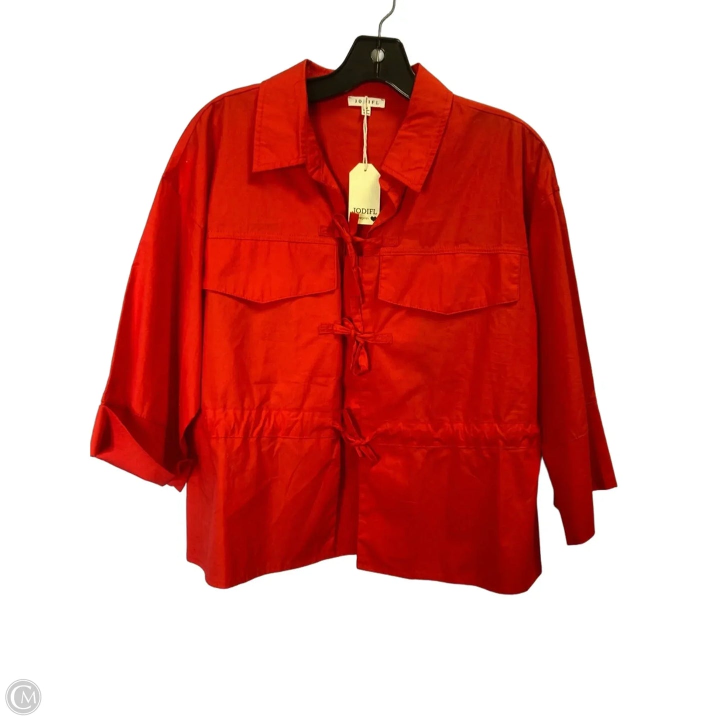 Top Short Sleeve By Jodifl In Red, Size: M
