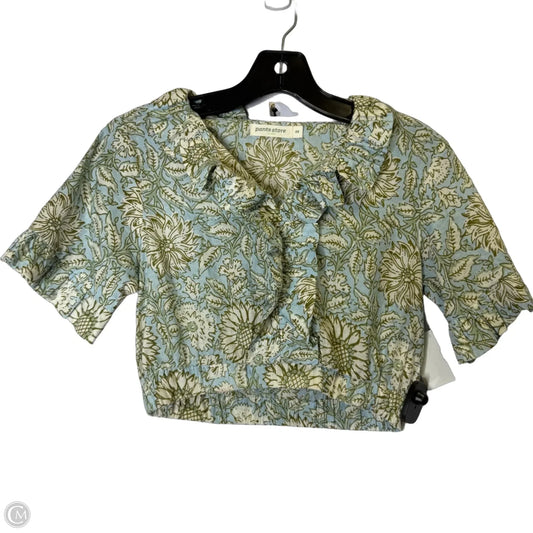 Top Short Sleeve By Clothes Mentor In Blue & Green, Size: Xs