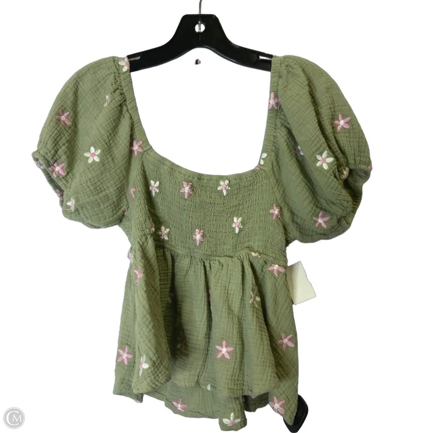 Top Short Sleeve By Altard State In Green, Size: M
