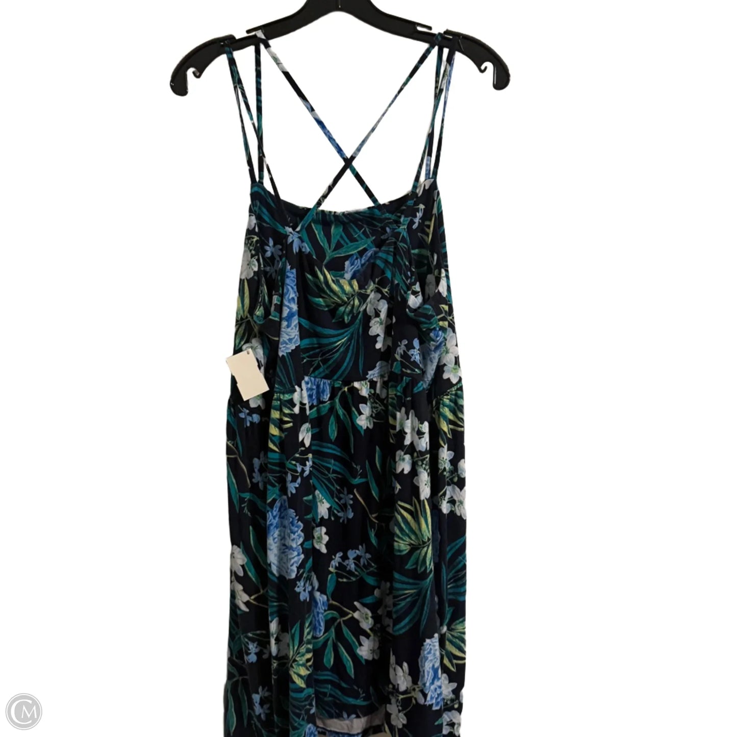Dress Casual Midi By Old Navy In Tropical Print, Size: Xxl