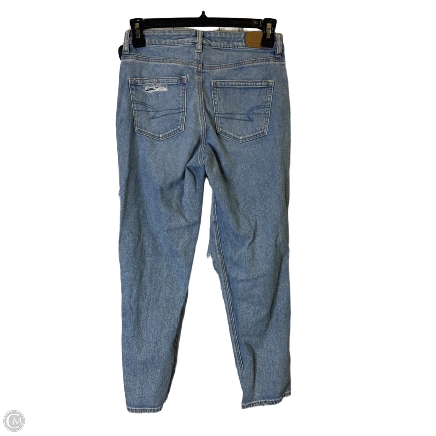 Jeans Boyfriend By American Eagle In Blue Denim, Size: 4