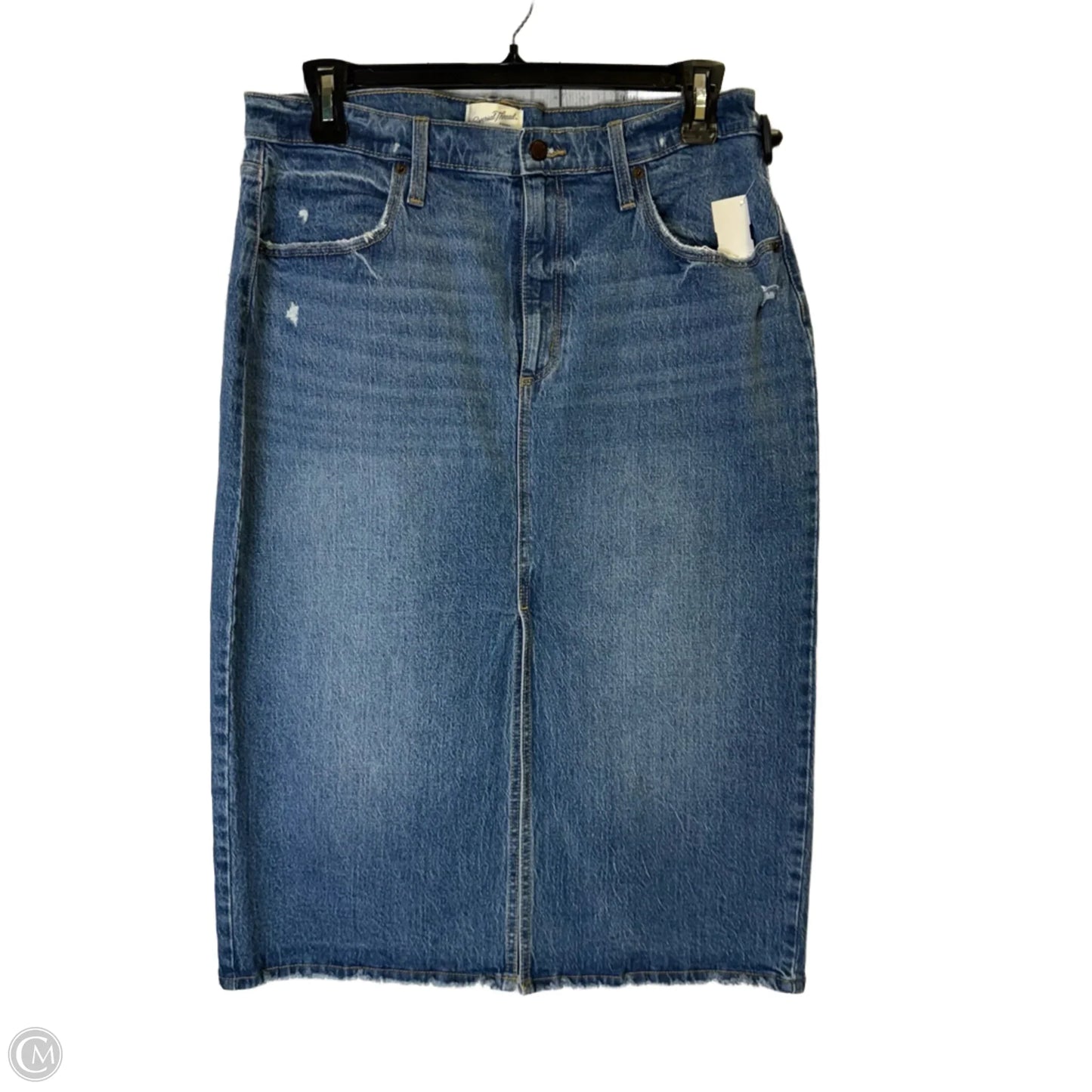 Skirt Maxi By Universal Thread In Blue Denim, Size: 14