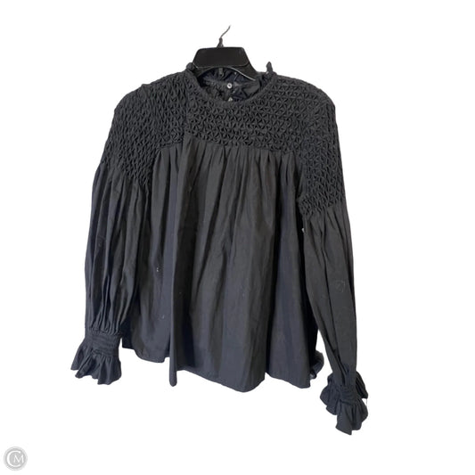 Top Long Sleeve By Maeve In Black, Size: 2
