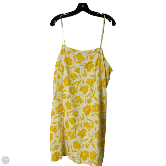 Dress Casual Short By Old Navy In Yellow, Size: Xxl