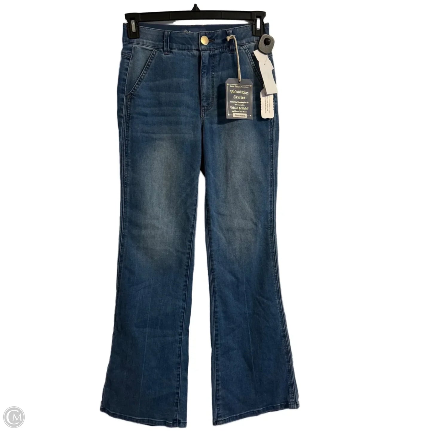 Jeans Flared By Democracy In Blue Denim, Size: 4