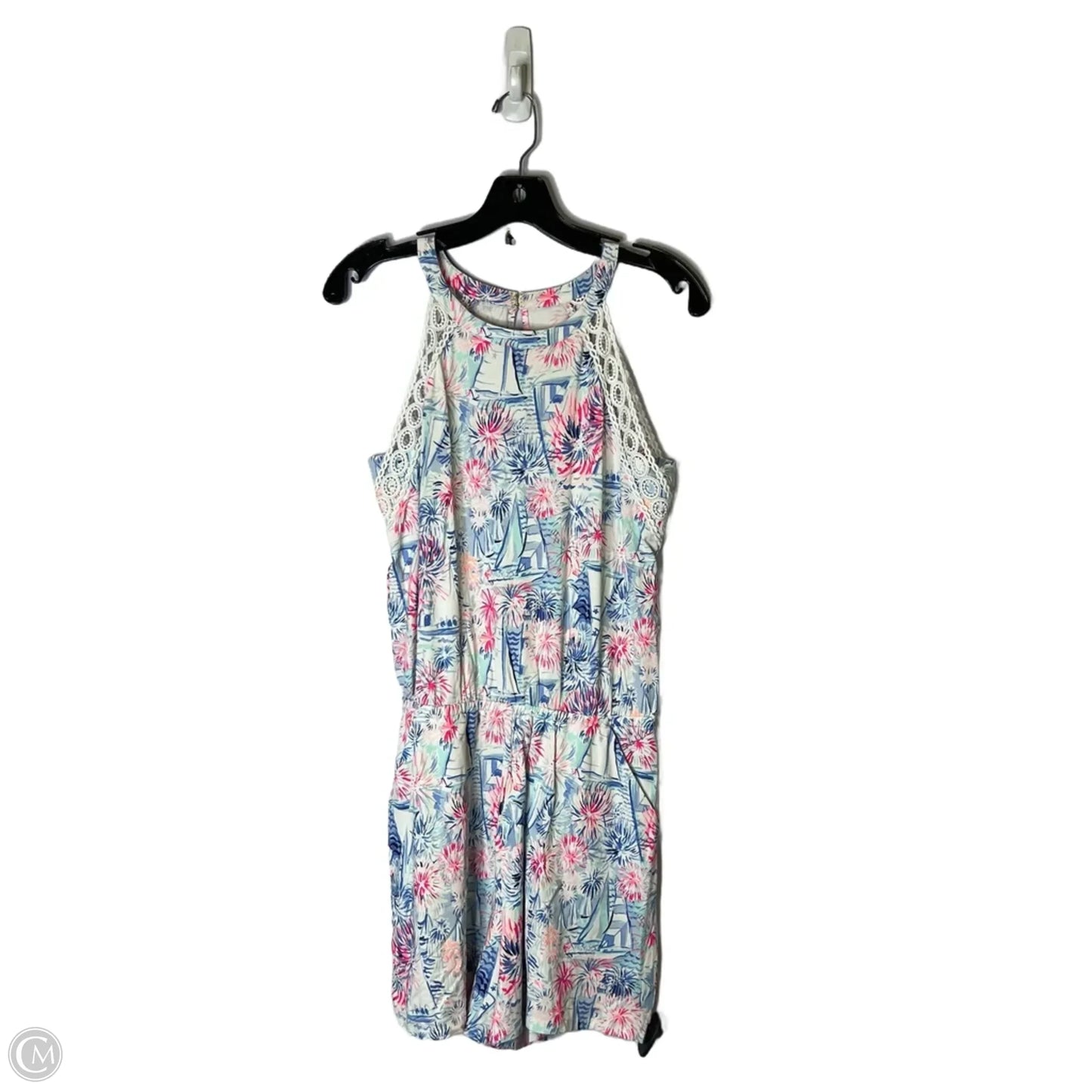 Romper By Lilly Pulitzer In Blue & Pink, Size: S