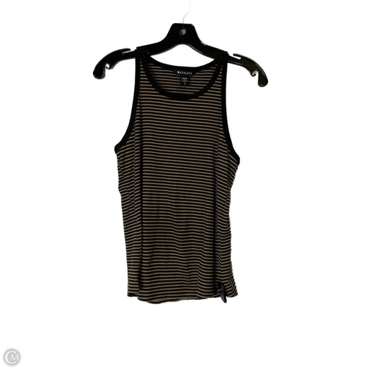 Athletic Tank Top By Athleta In Striped Pattern, Size: L