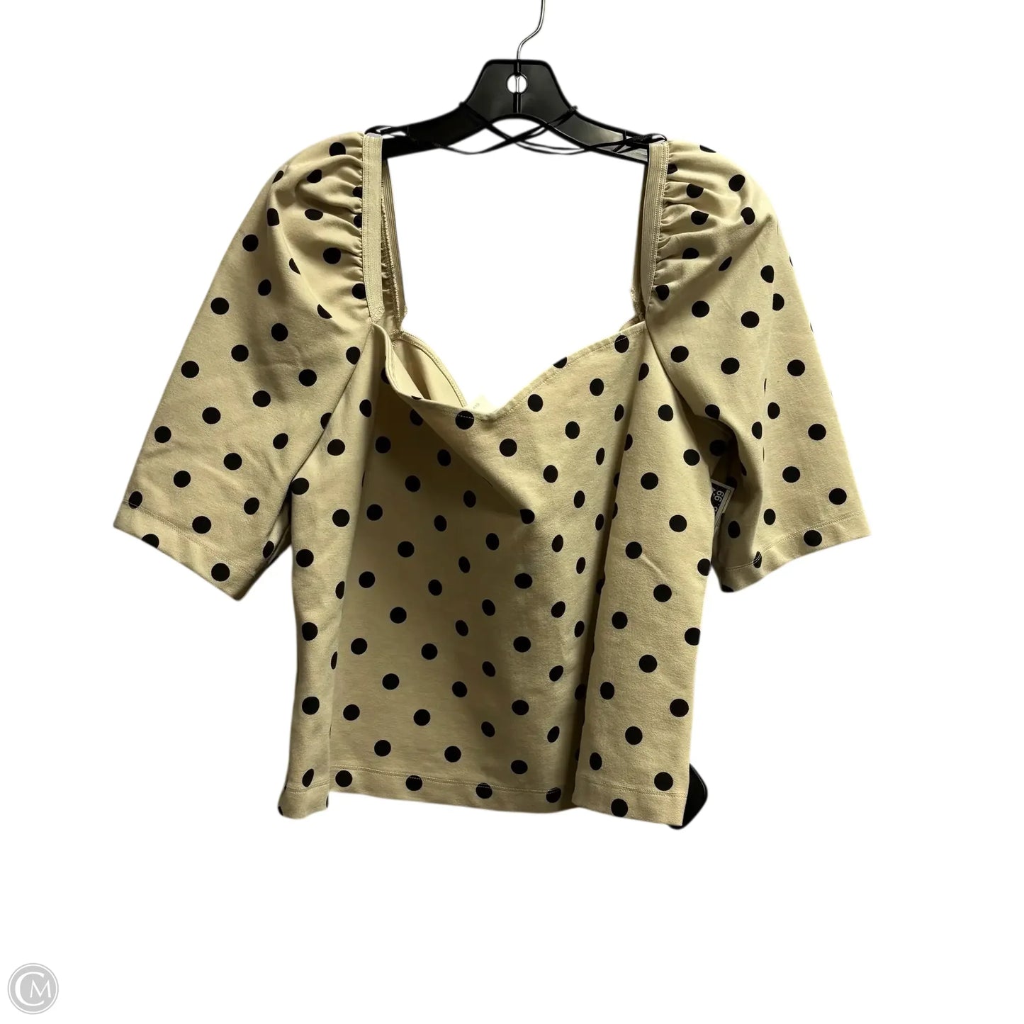 Top Long Sleeve By H&m In Polkadot Pattern, Size: Xl