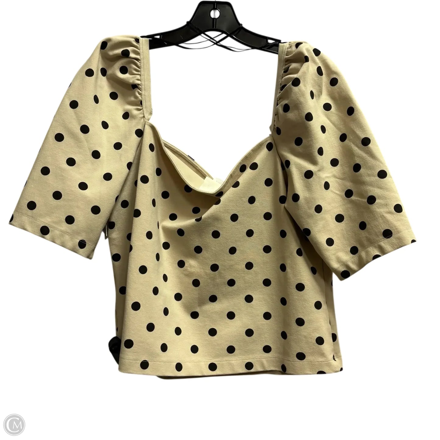 Top Long Sleeve By H&m In Polkadot Pattern, Size: Xl