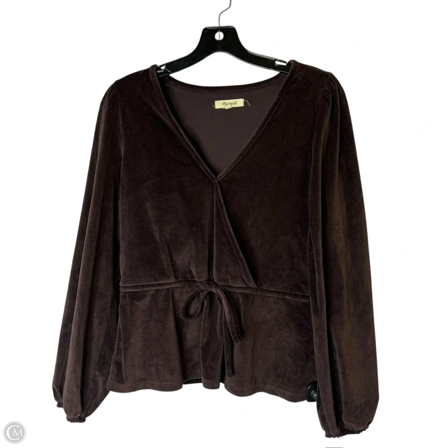 Top Long Sleeve By Madewell In Brown, Size: S
