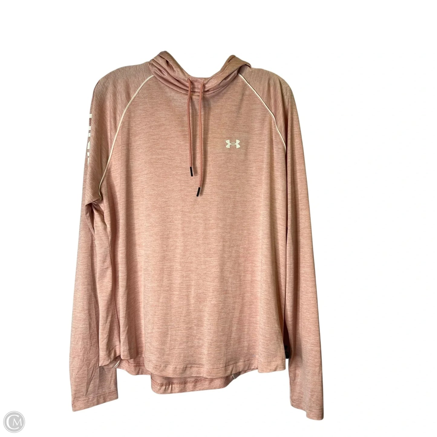 Athletic Sweatshirt Hoodie By Under Armour In Pink, Size: 2x