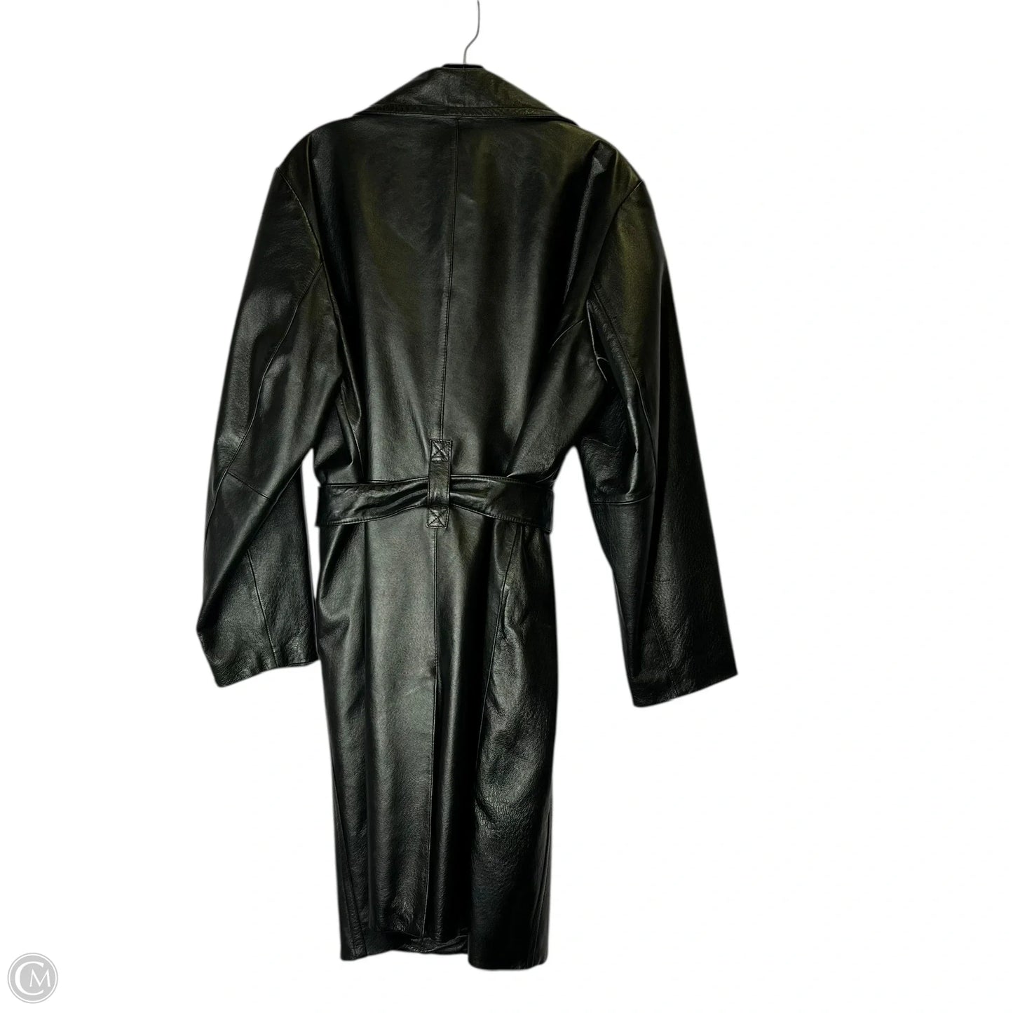 Coat Leather By Colebrook In Black, Size: 1x