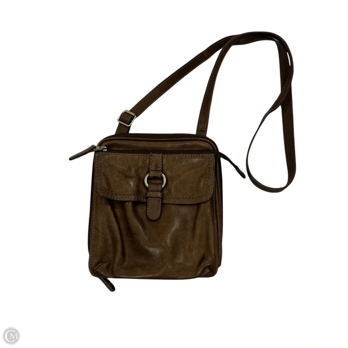 Crossbody Leather By Fossil, Size: Small
