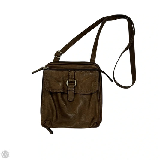 Crossbody Leather By Fossil, Size: Small