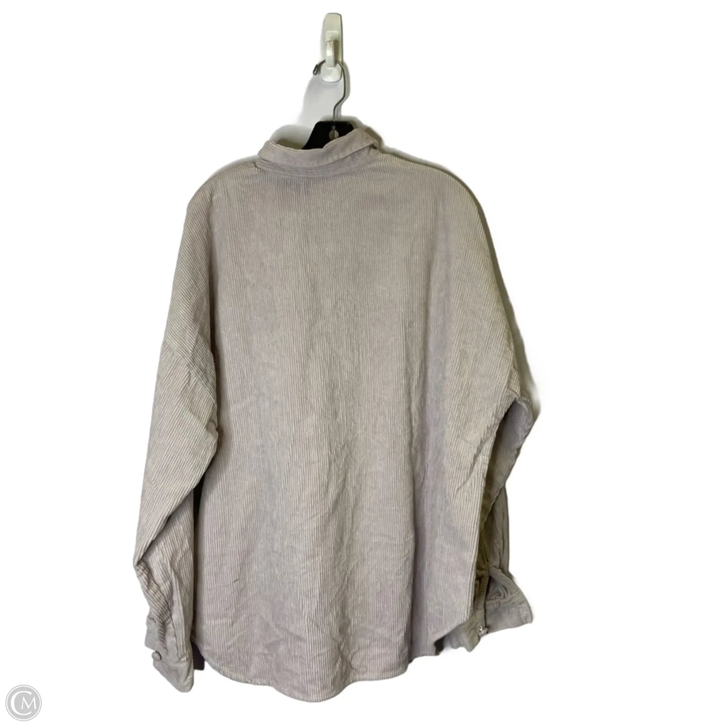Jacket Shirt By Double Zero In Purple, Size: M