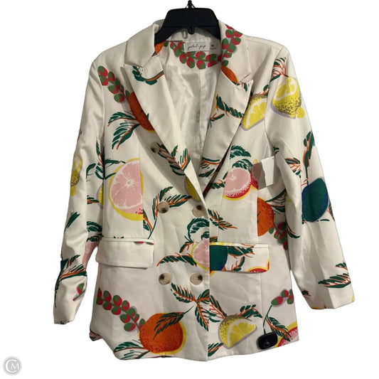 Blazer By Petal & Pup In Tropical Print, Size: M