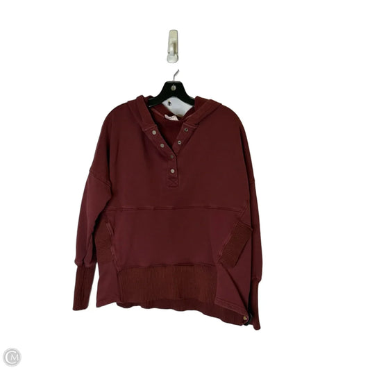 Sweatshirt Hoodie By Bucketlist In Red, Size: S