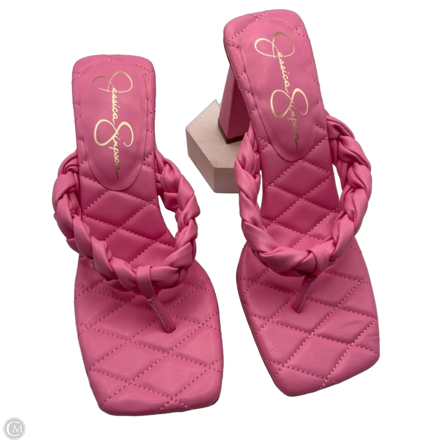 Shoes Heels Block By Jessica Simpson In Pink, Size: 8