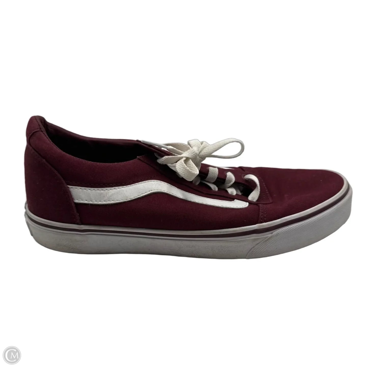 Shoes Sneakers By Vans In Maroon, Size: 11