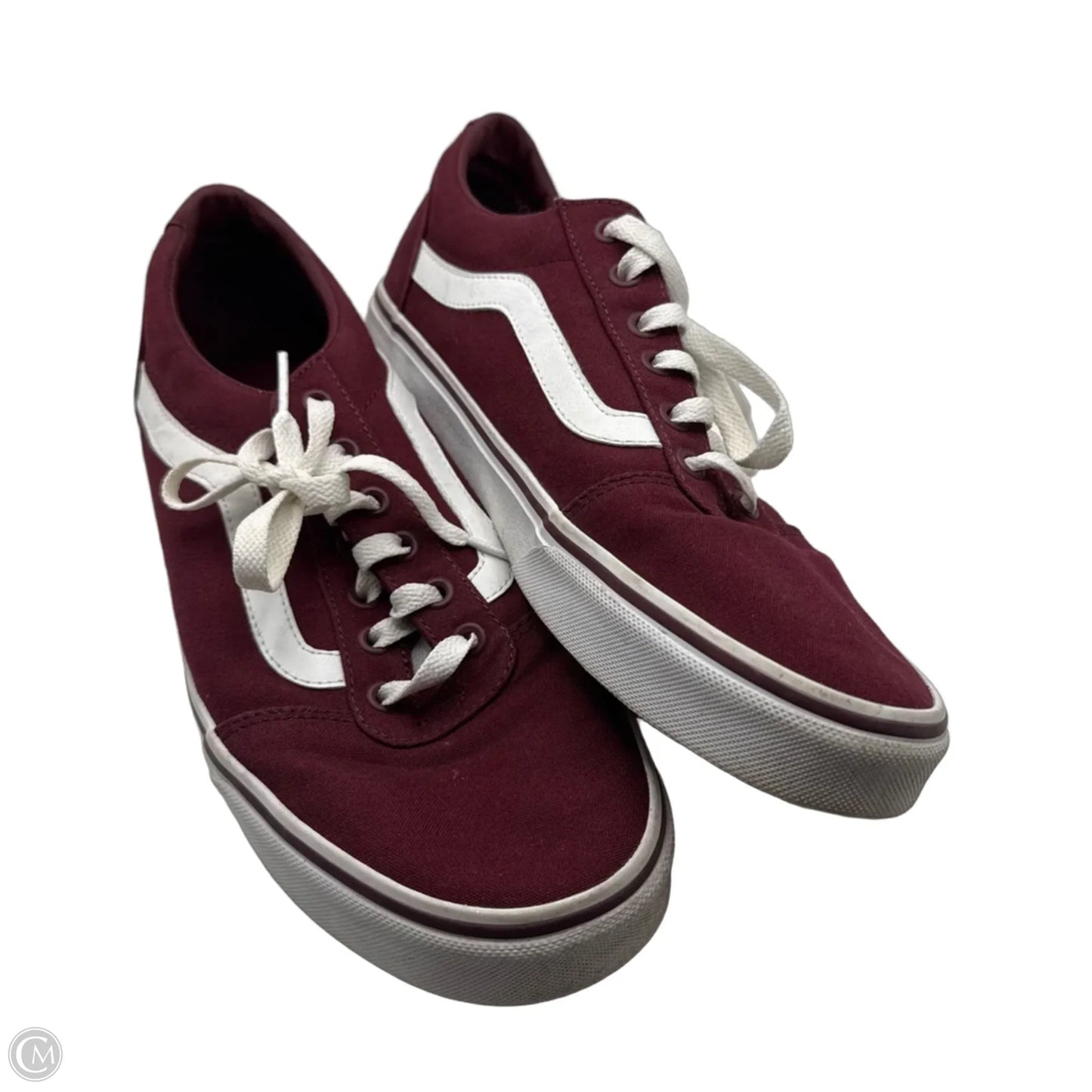 Shoes Sneakers By Vans In Maroon, Size: 11