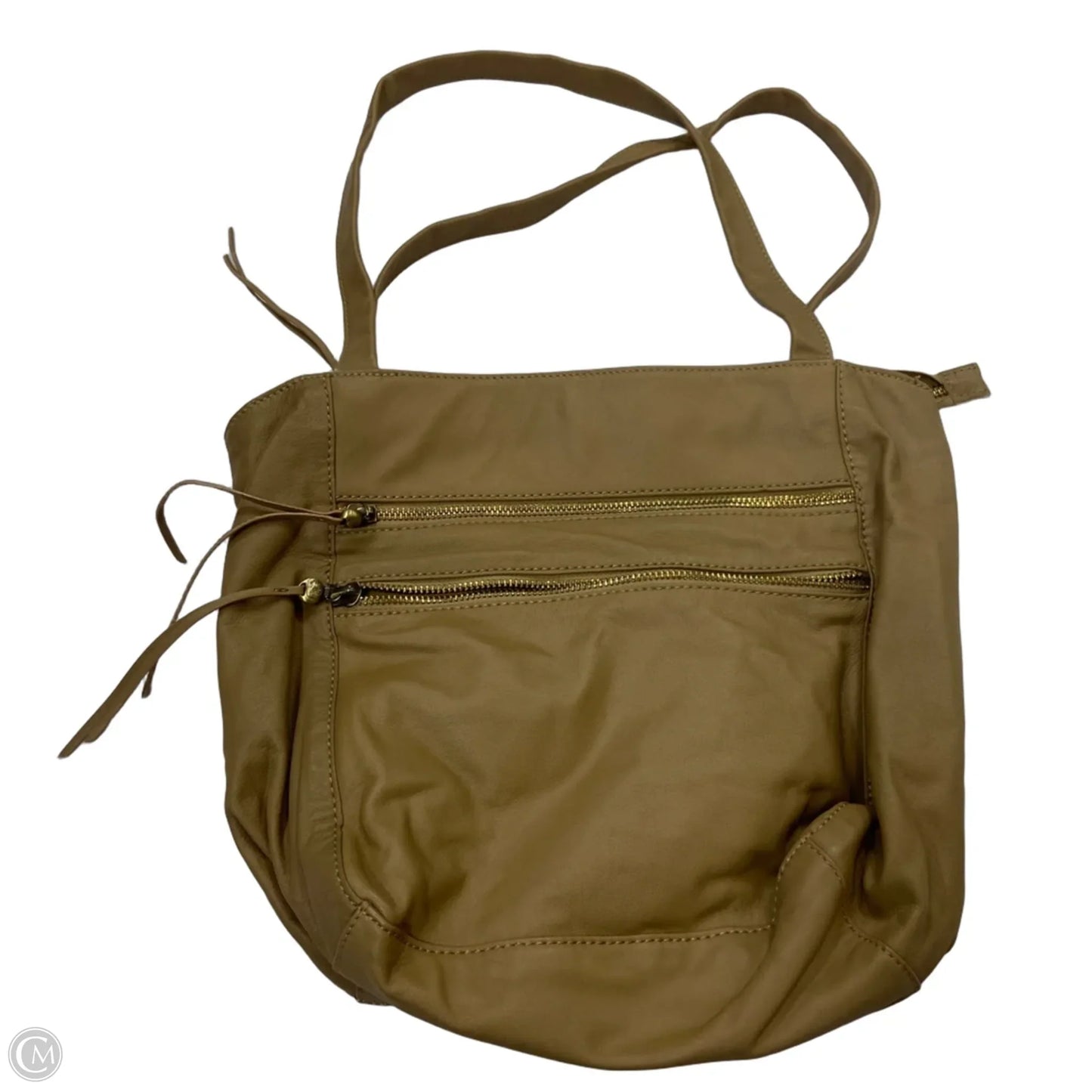 Handbag Leather By Hobo Intl, Size: Medium