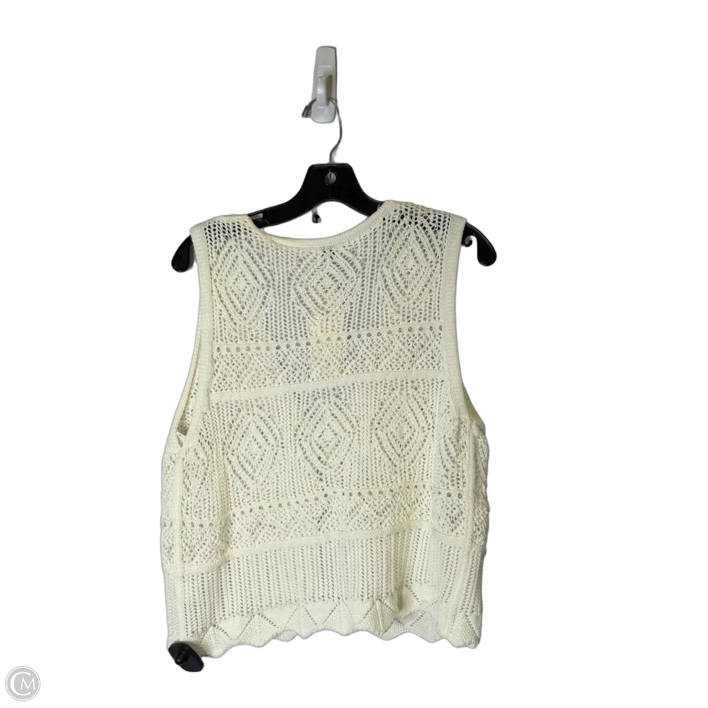 Vest Other By A New Day In Cream, Size: Xl