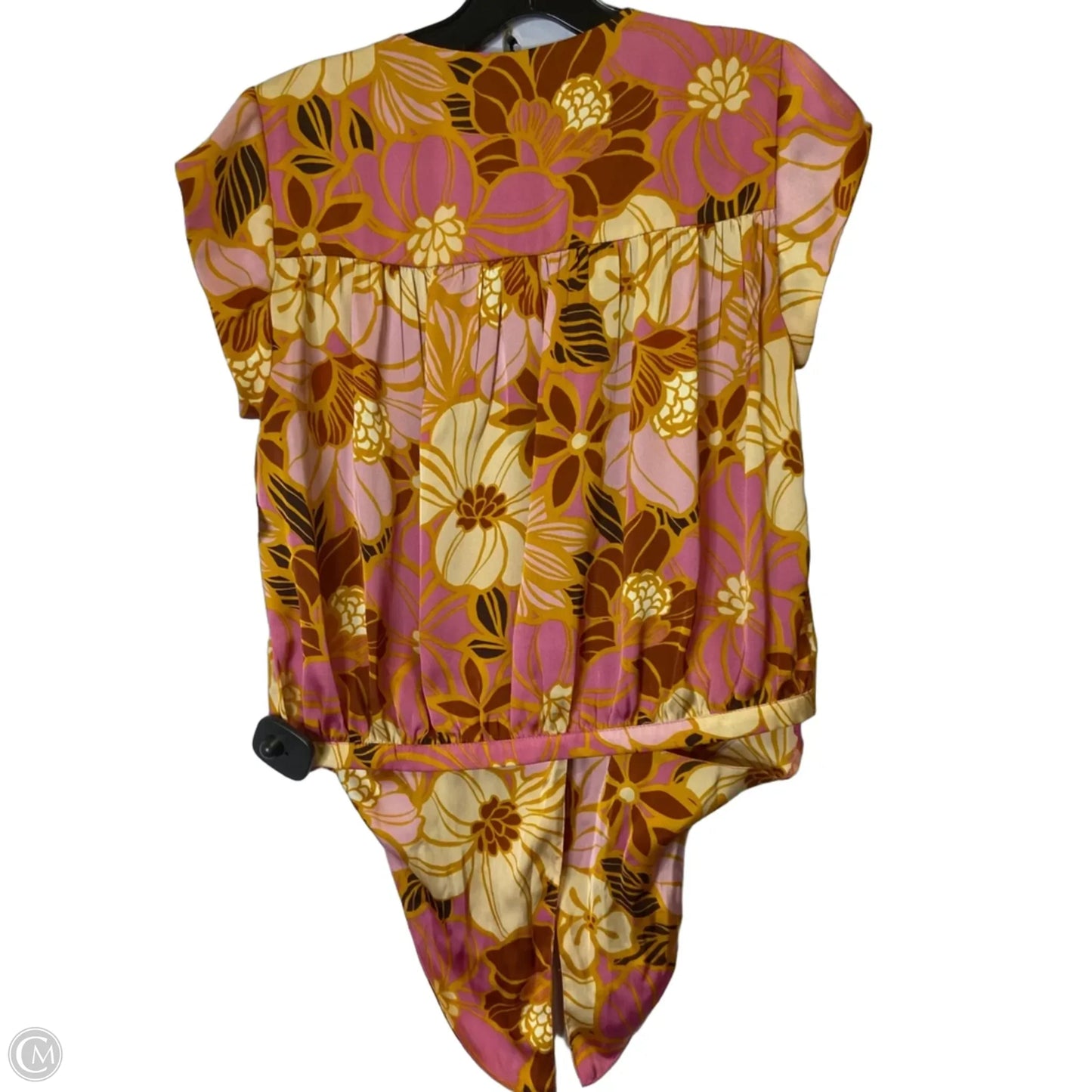 Blouse Sleeveless By Dr2 In Orange & Pink, Size: S
