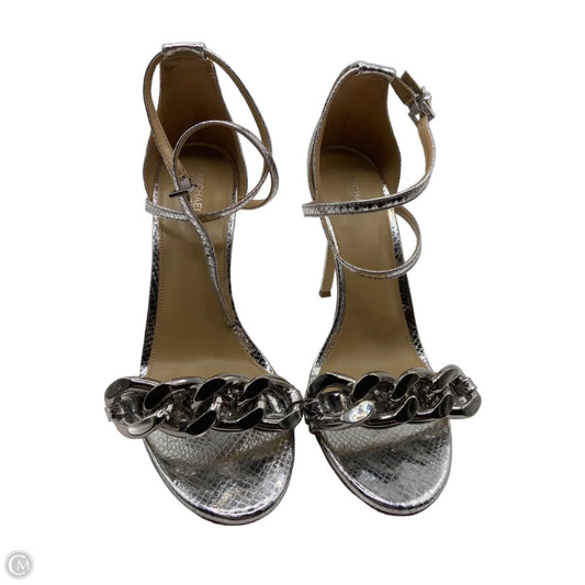 Shoes Heels Stiletto By Cmc In Silver, Size: 10