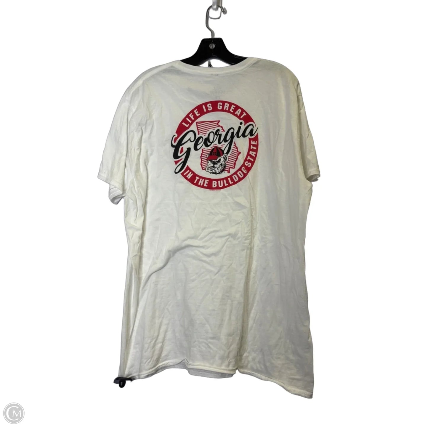 Top Short Sleeve Basic By Clothes Mentor In White, Size: Xl