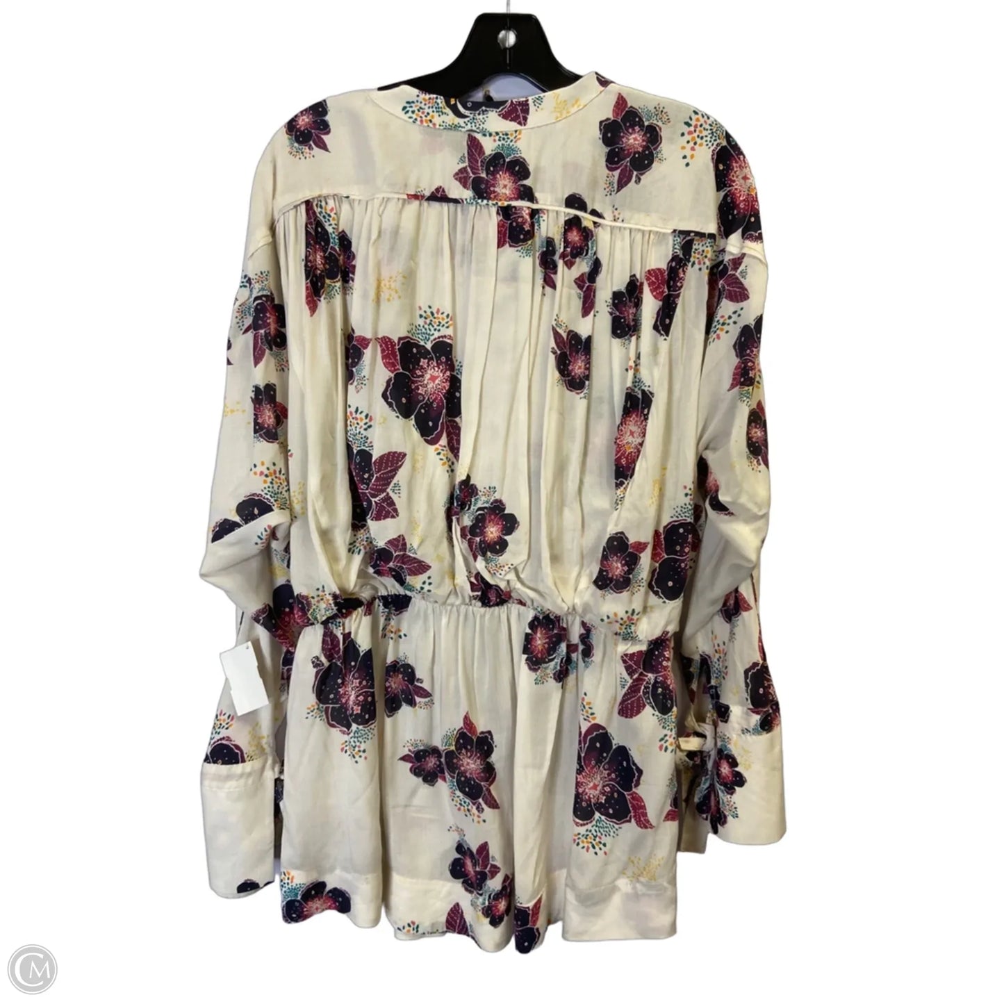 Top Long Sleeve By Free People In Floral Print, Size: S