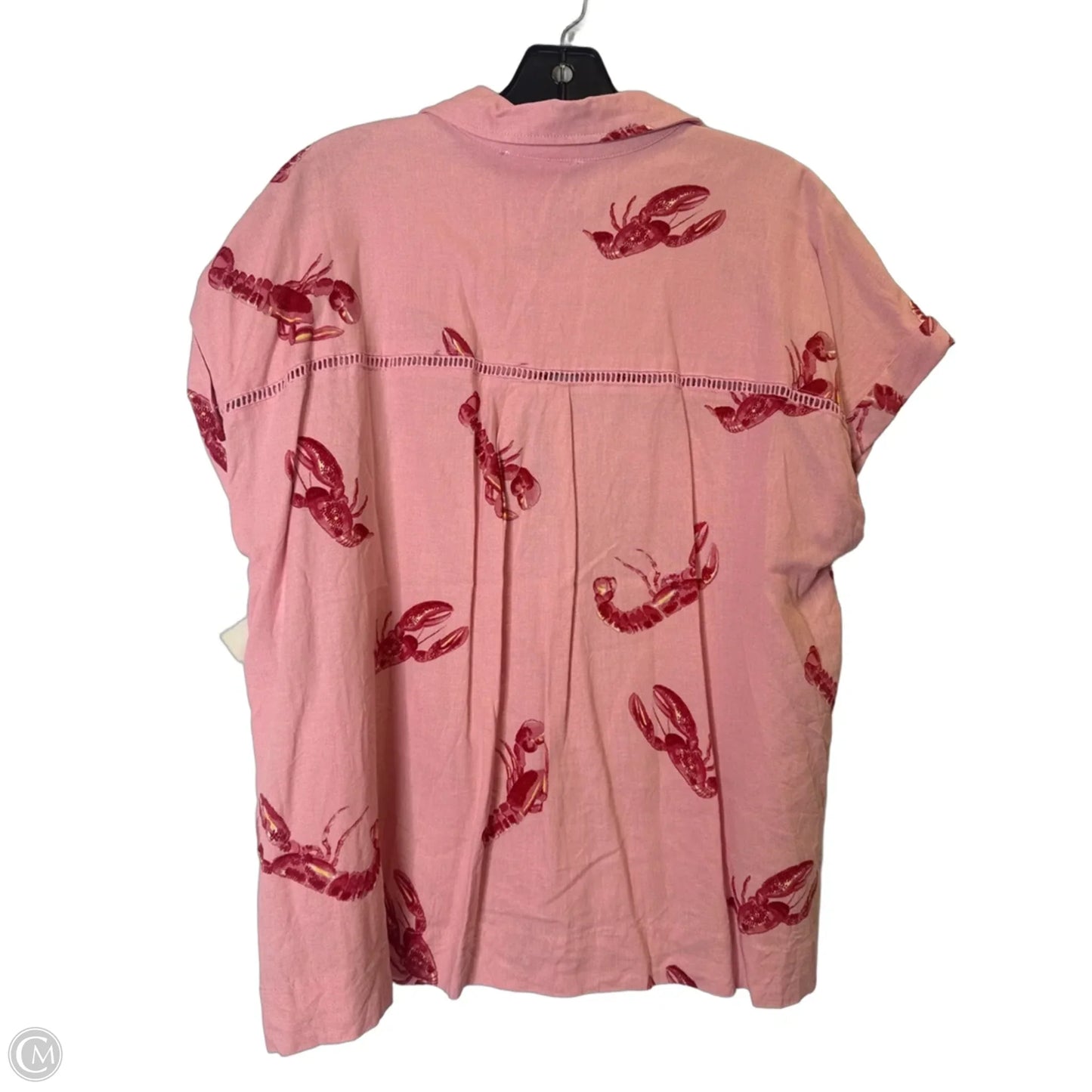 Top Short Sleeve By Jane And Delancey In Pink, Size: L