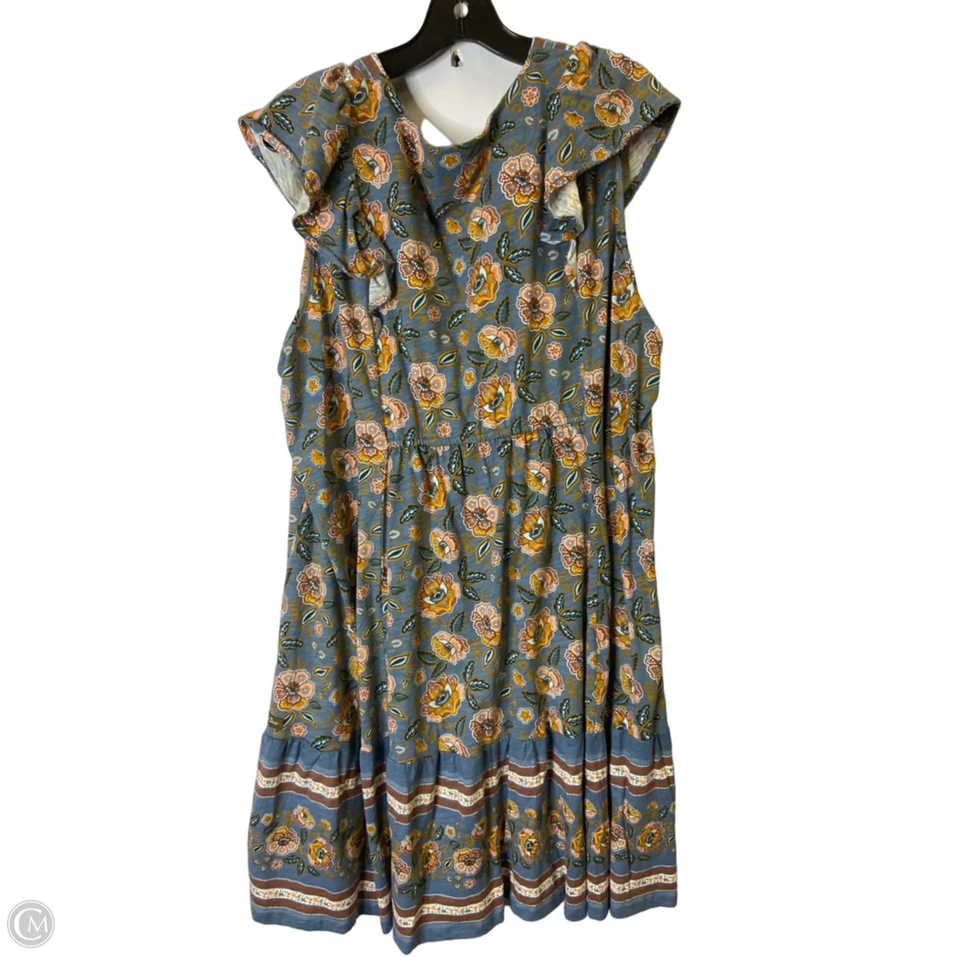 Dress Casual Short By Matilda Jane In Blue, Size: Xxl