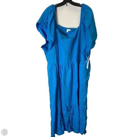 Dress Casual Maxi By Terra & Sky In Blue, Size: 4x