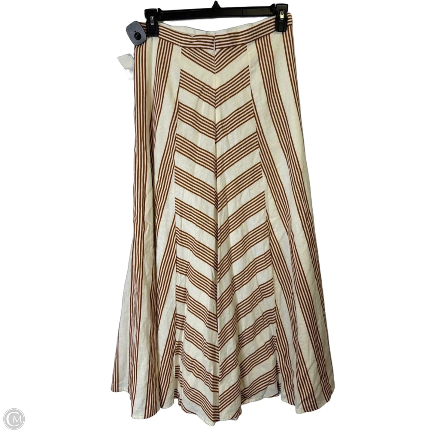 Skirt Maxi By Loft In Striped Pattern, Size: 10