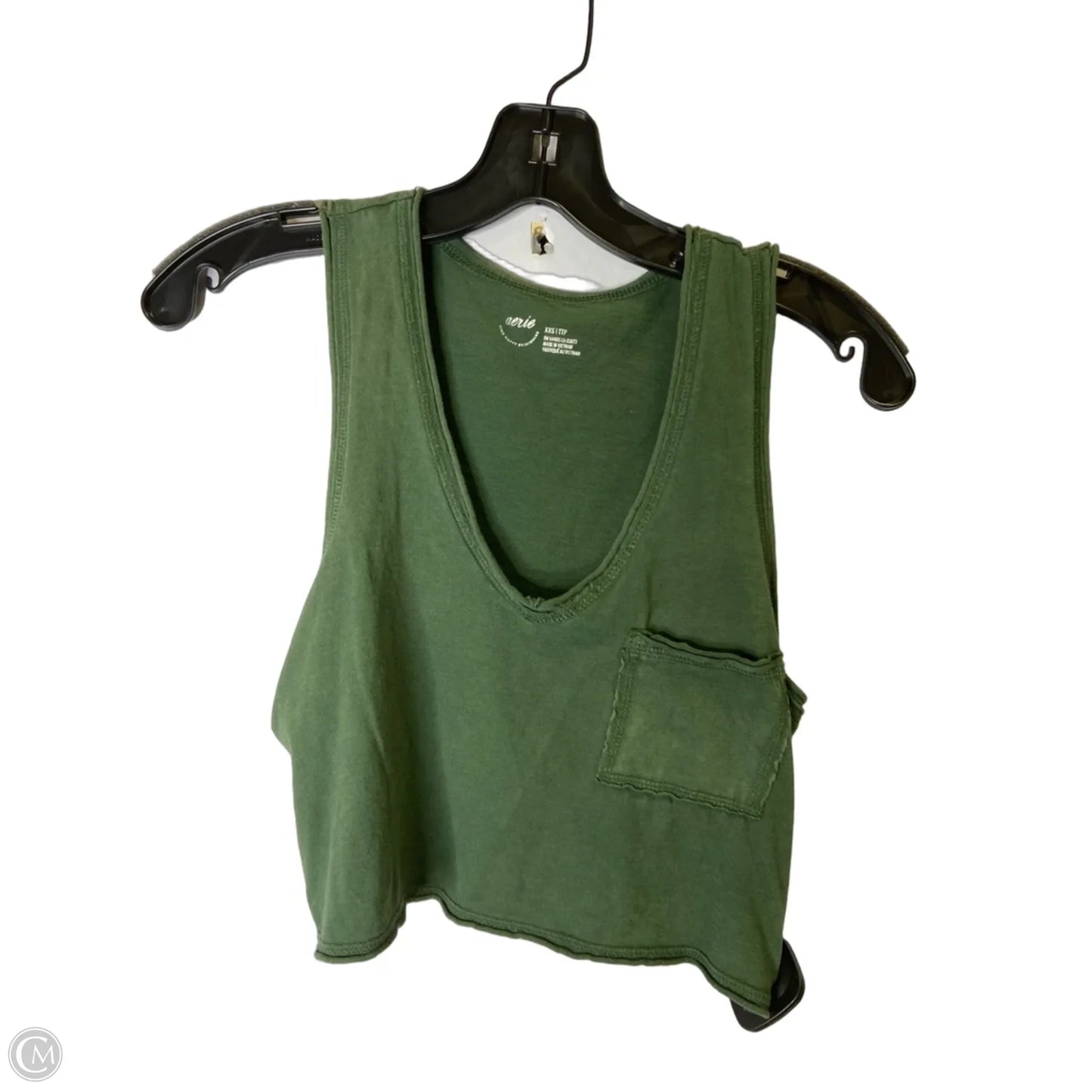 Top Sleeveless Basic By Aerie In Green, Size: Xxs