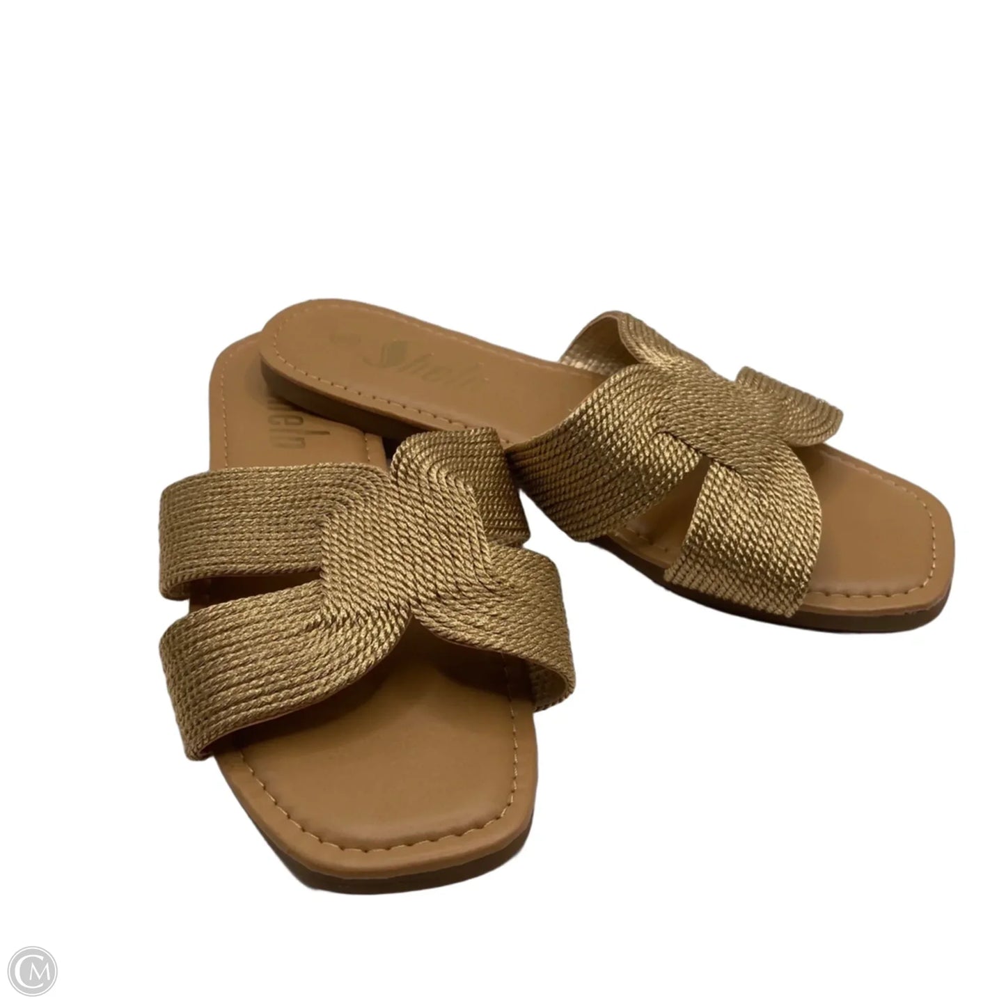 Sandals Flats By Shein In Gold, Size: 6