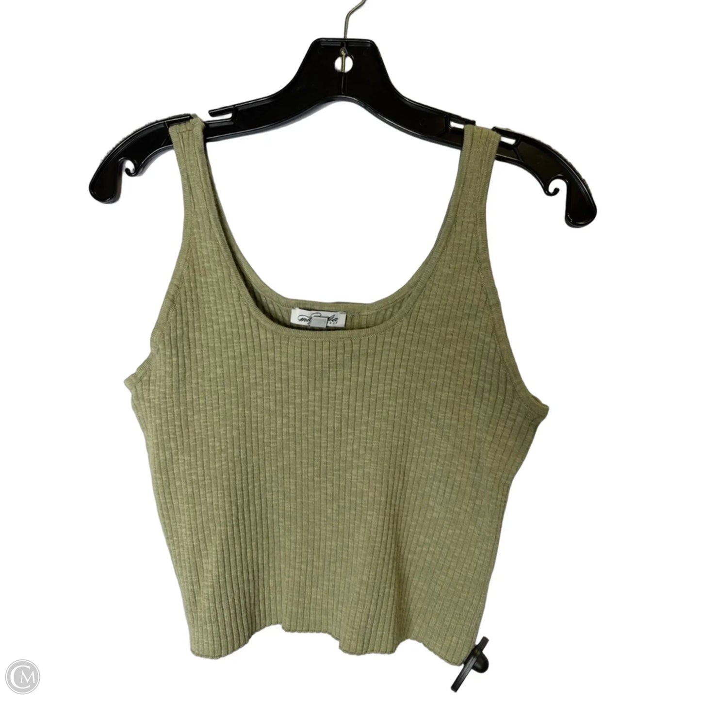 Top Sleeveless Basic By Clothes Mentor In Green, Size: L