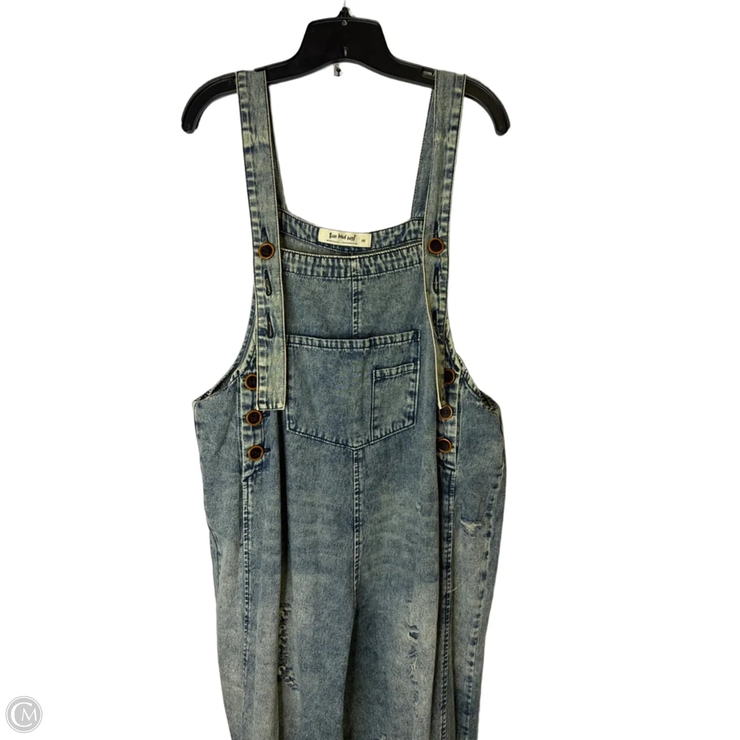 Jumpsuit By Clothes Mentor In Blue Denim, Size: M