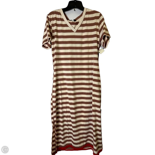 Dress Casual Maxi By Dokotoo In Striped Pattern, Size: L
